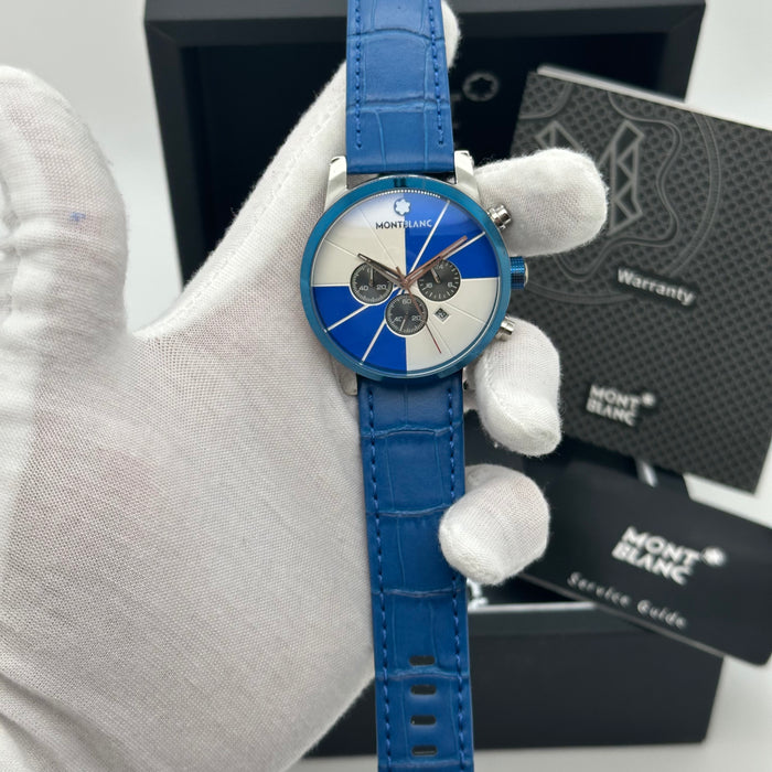 Montblanc Timewalker Urban Speed Chronograph – Blue & Silver Dial