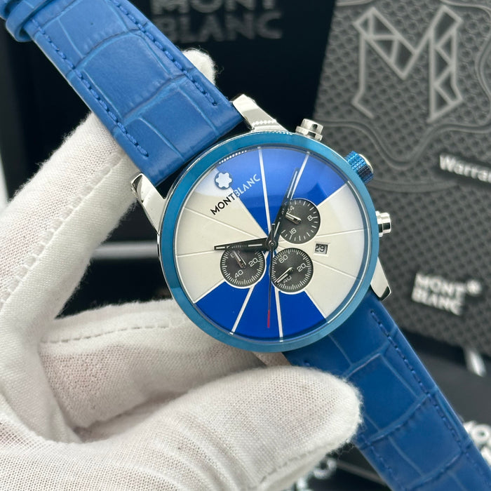 Montblanc Timewalker Urban Speed Chronograph – Blue & Silver Dial