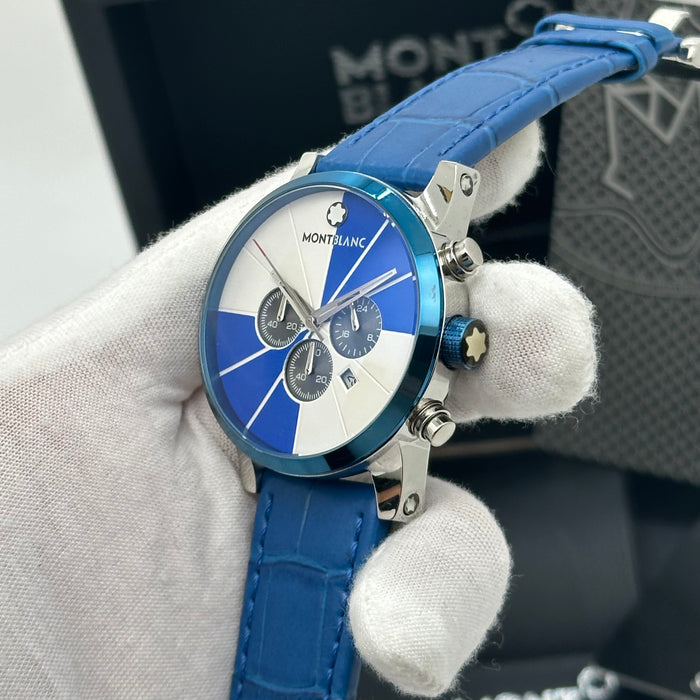 Montblanc Timewalker Urban Speed Chronograph – Blue & Silver Dial
