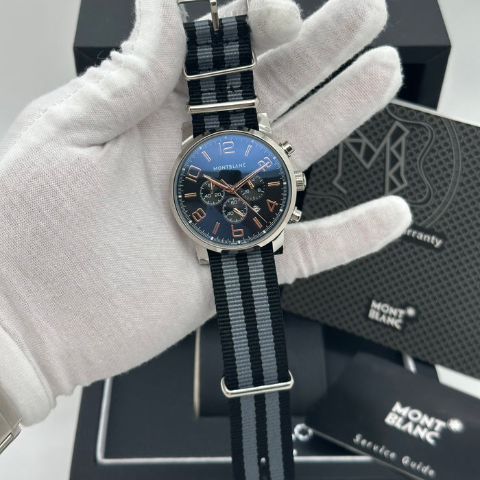 Montblanc Sport Chronograph Black Dial with Rose Gold Accents