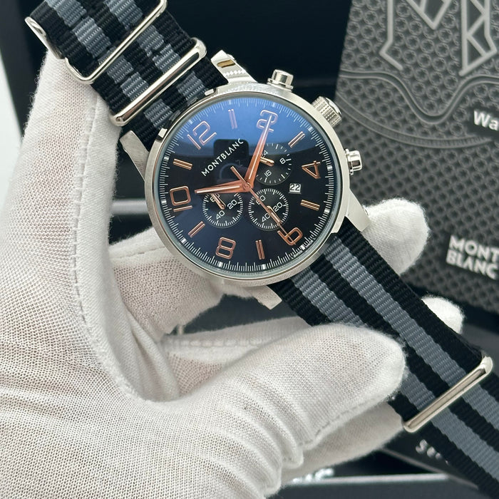 Montblanc Sport Chronograph Black Dial with Rose Gold Accents