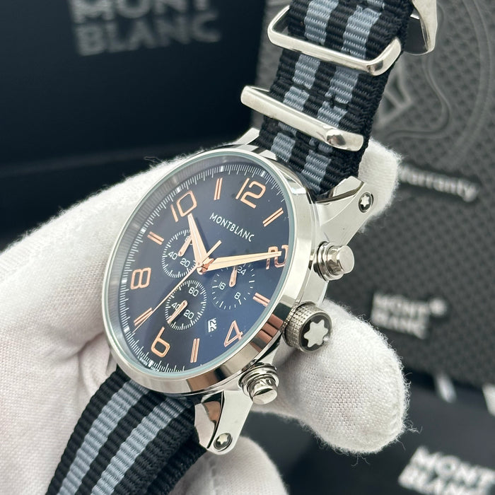 Montblanc Sport Chronograph Black Dial with Rose Gold Accents
