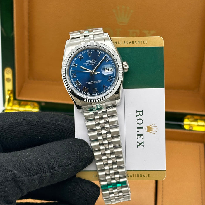 Rolex Datejust 36mm Roman Blue Dial