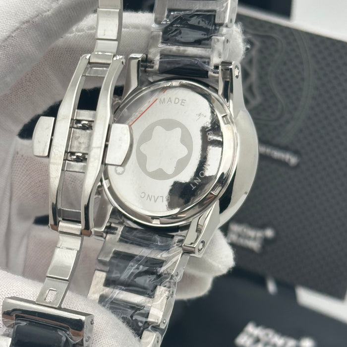 Montblanc Timewalker Chronograph – Black Dial with Stainless Steel Bracelet