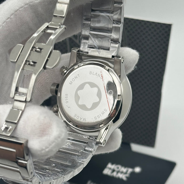 Montblanc TimeWalker Flyback Chronograph – Black Dial & Stainless Steel Bracelet