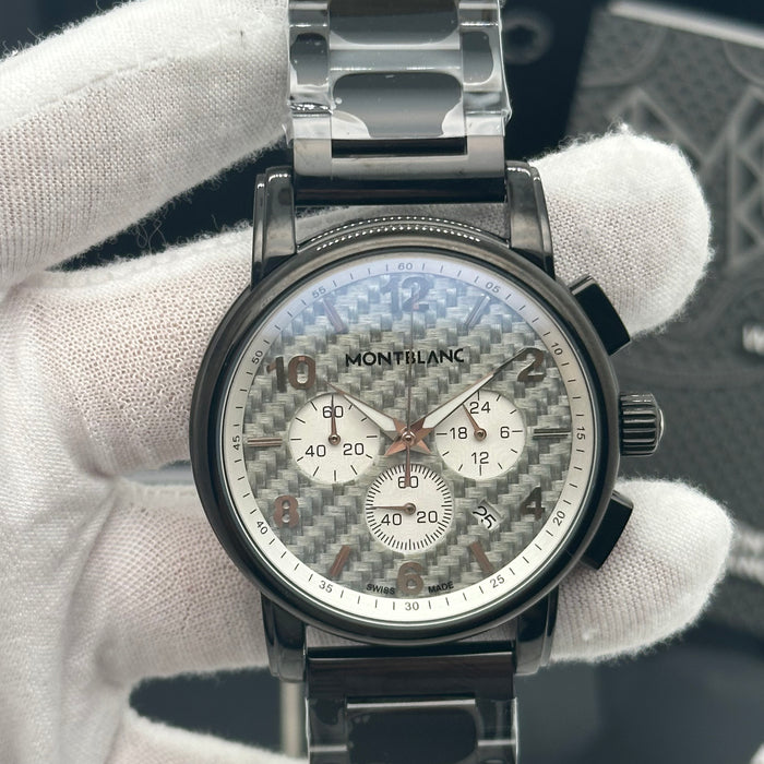 Montblanc Urban Carbon Chronograph – Woven Texture Dial