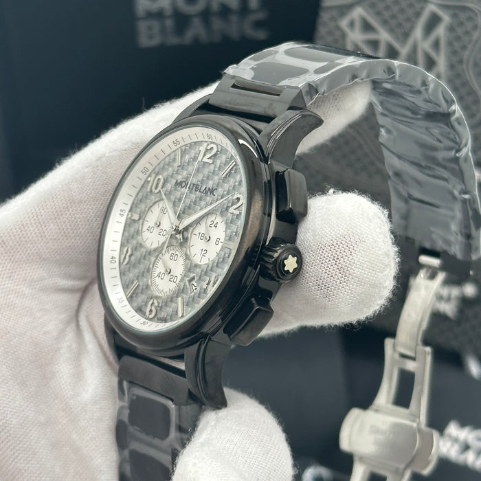 Montblanc Urban Carbon Chronograph – Woven Texture Dial