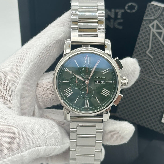 Montblanc Heritage Chronograph – Emerald Green Dial with Roman Numerals