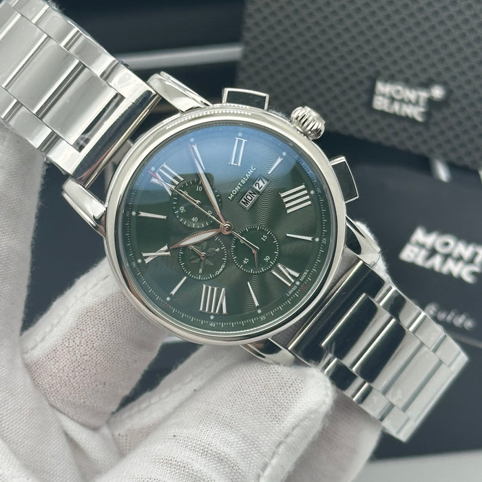 Montblanc Heritage Chronograph – Emerald Green Dial with Roman Numerals