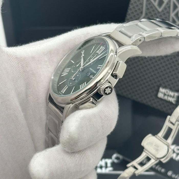 Montblanc Heritage Chronograph – Emerald Green Dial with Roman Numerals