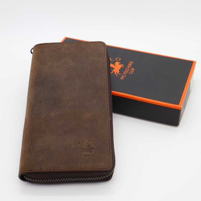 Original West Polo Leather Long Wallet