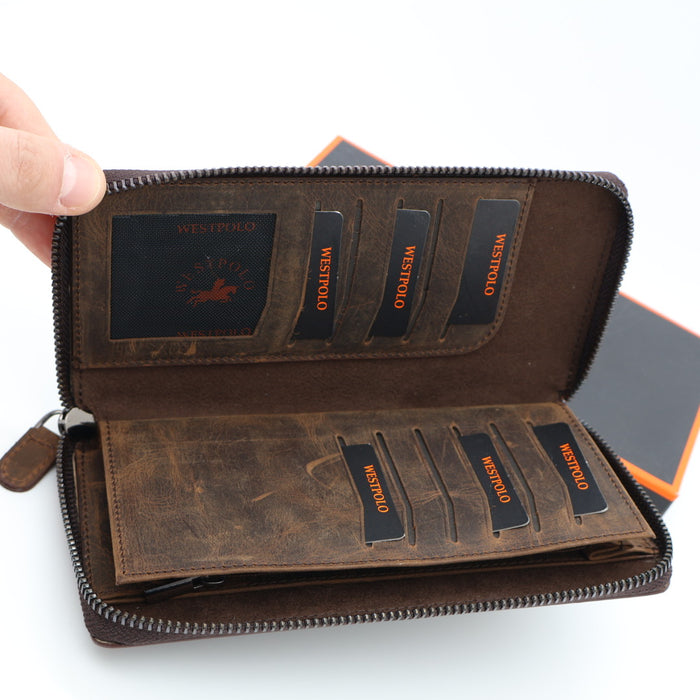 Original West Polo Leather Long Wallet