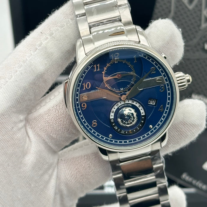 Montblanc Star Legacy Orbis Terrarum Blue Dial – World Time Edition