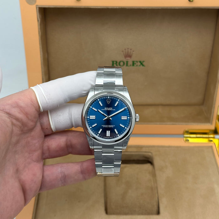 Rolex Oyster Perpetual Blue Dial 41mm – Swiss Super Clone 1:1