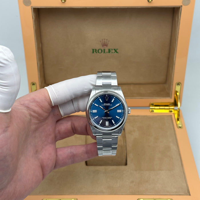 Rolex Oyster Perpetual Blue Dial 41mm – Swiss Super Clone 1:1