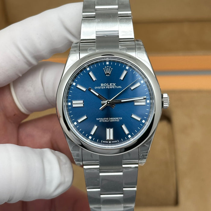Rolex Oyster Perpetual Blue Dial 41mm – Swiss Super Clone 1:1