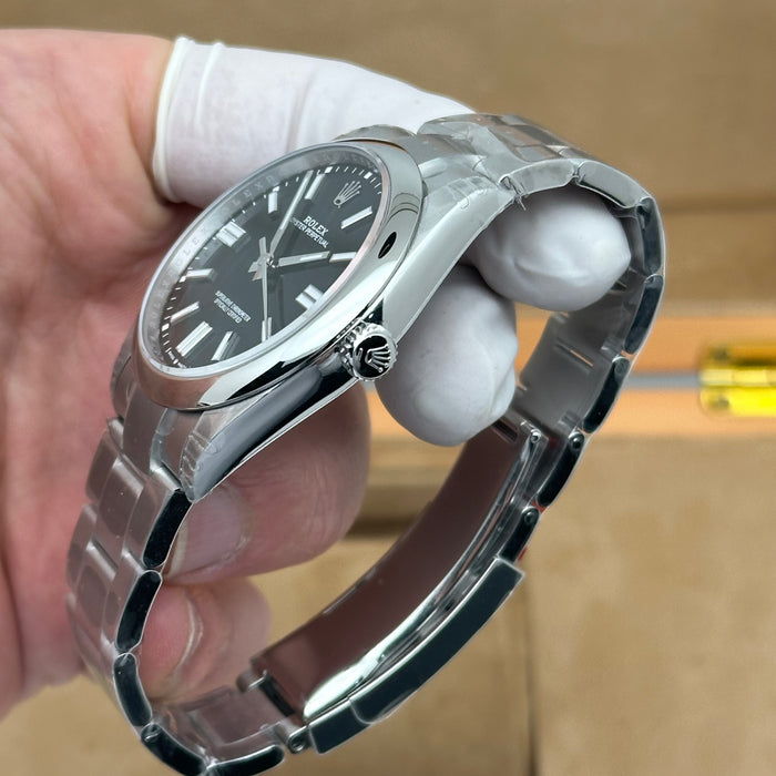 Rolex Oyster Perpetual Black Dial 41mm – Swiss Super Clone 1:1