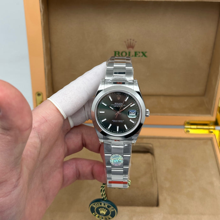 Rolex Datejust 41 Green Dial Smooth Bezel – Swiss Super Clone 1:1