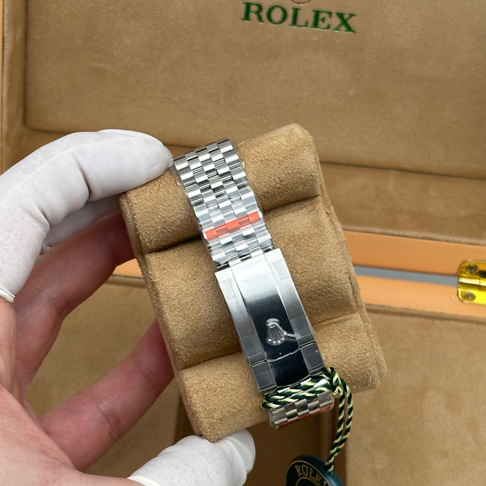 Rolex Datejust 41 Blue Motif Dial Fluted Bezel Jubilee – Swiss Super Clone 1:1