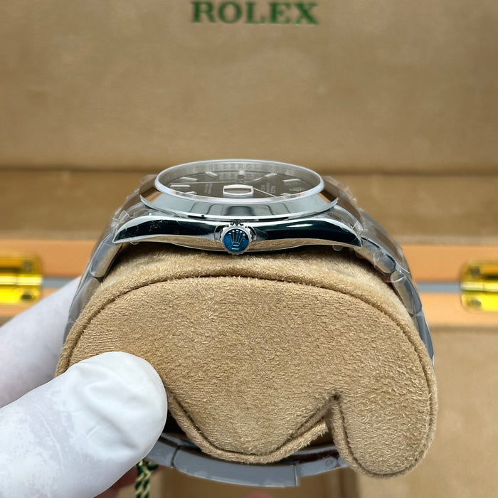 Rolex Datejust 41 Green Motif Dial Smooth Bezel Oyster – Swiss Super Clone 1:1