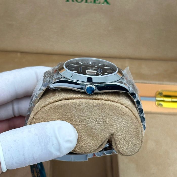 Rolex Datejust 41 Black Dial Smooth Bezel – Jubilee – Swiss Super Clone 1:1