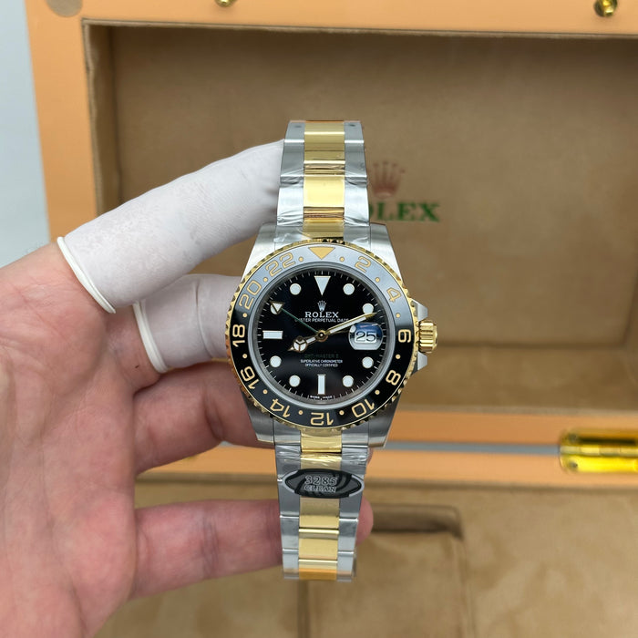 Rolex GMT-Master II Two-Tone Black & Gold – Oyster – Clean Factory 3285