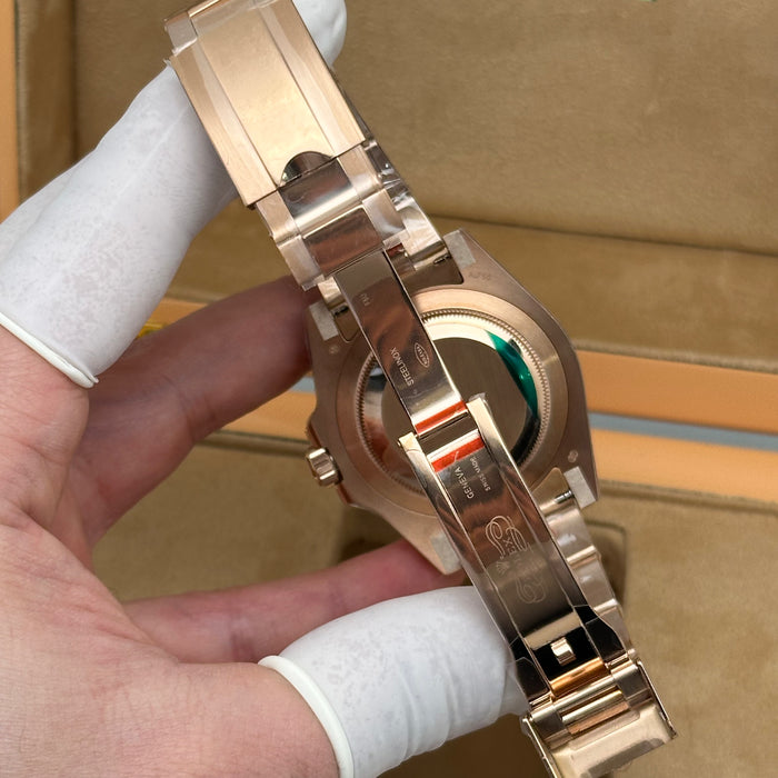 Rolex GMT-Master II Oyster 40MM Everose Gold, Tiger Iron - 3285 Clean