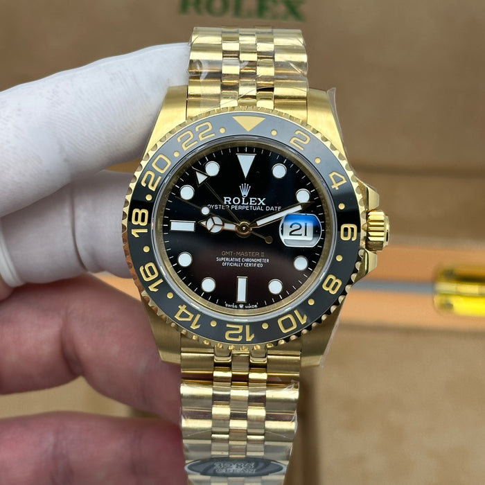 Rolex GMT-Master II Jubilee 40MM Zombie Full Yellow Gold - 3285 Clean