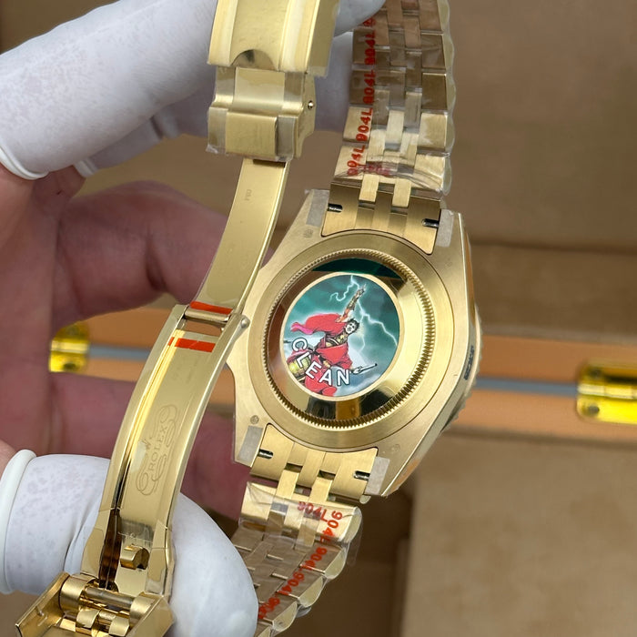 Rolex GMT-Master II Jubilee 40MM Zombie Full Yellow Gold - 3285 Clean