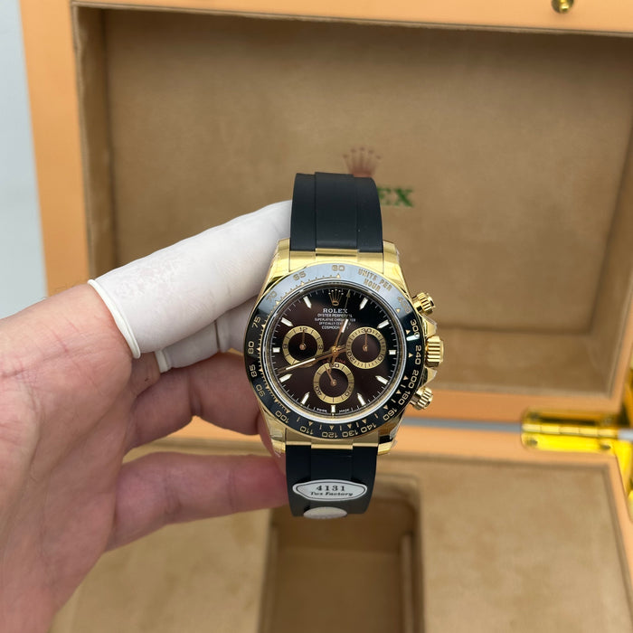Rolex Yellow Gold Cosmograph Daytona 40MM Watch - Black Cerachrom Bezel - Black Index Dial