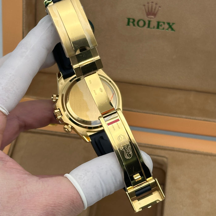 Rolex Yellow Gold Cosmograph Daytona 40MM Watch - Black Cerachrom Bezel - Black Index Dial