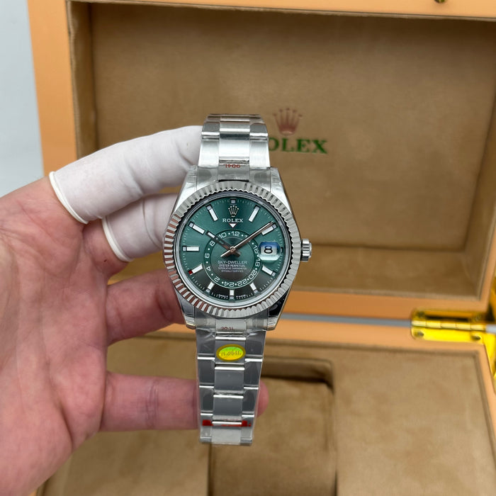 Rolex Sky-Dweller Oyster Perpetual 42MM Mint Green - Swiss Super Clone