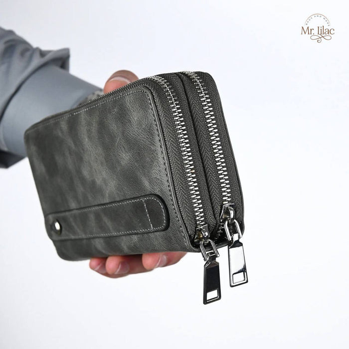 Real Leather Long Wallet