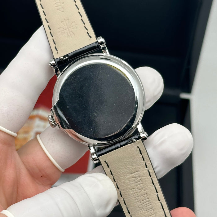Patek Philippe Grand – Perpetual Calendar Moonphase – Officer Case – White Dial
