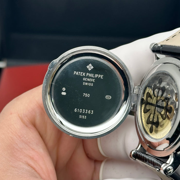 Patek Philippe Grand – Perpetual Calendar Moonphase – Officer Case – White Dial