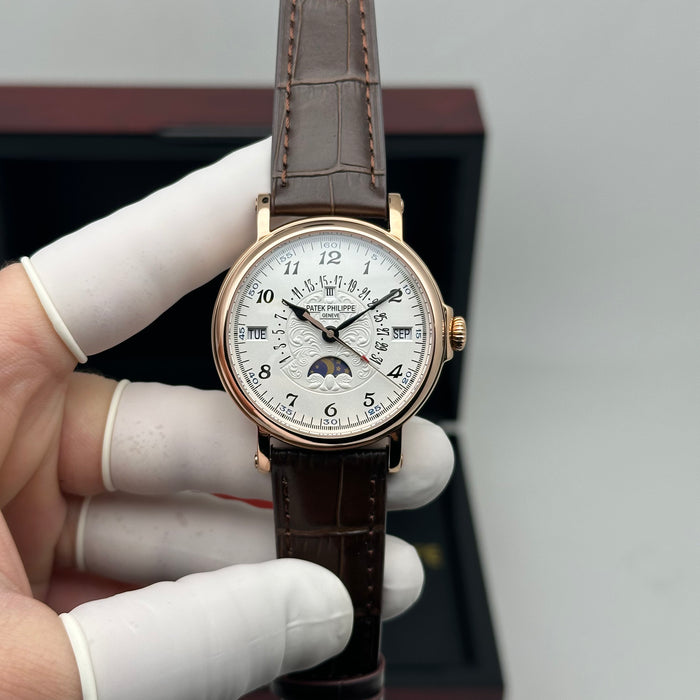 Patek Philippe Grand – Rose Gold Officer Case – Perpetual Calendar Moonphase