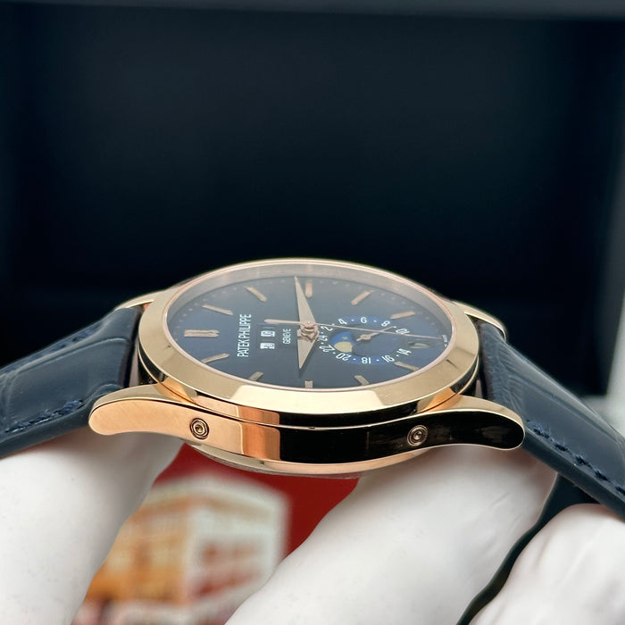 Patek Philippe Annual Calendar Style – Blue Dial – Rose Gold Tone – Moonphase