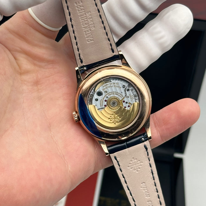 Patek Philippe Annual Calendar Style – Blue Dial – Rose Gold Tone – Moonphase