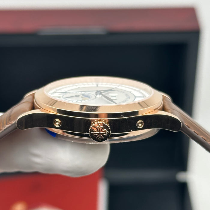 Patek Philippe Annual Calendar Style – Silver Dial – Rose Gold Tone – Moonphase