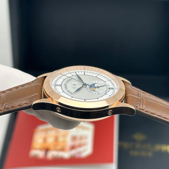 Patek Philippe Annual Calendar Style – Silver Dial – Rose Gold Tone – Moonphase