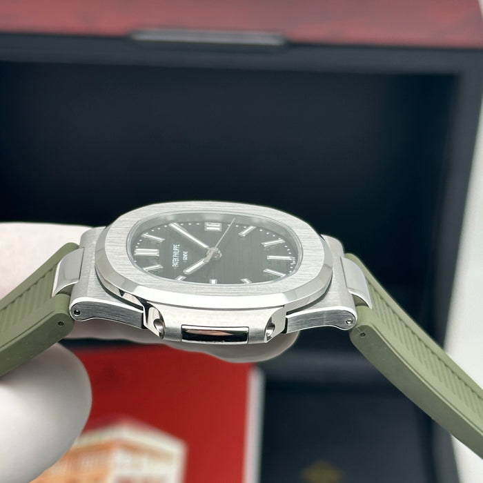 Patek Philippe Nautilus Style – Green Dial – Rubber Strap - Swiss Clone