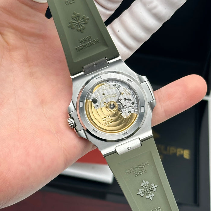 Patek Philippe Nautilus Style – Green Dial – Rubber Strap - Swiss Clone