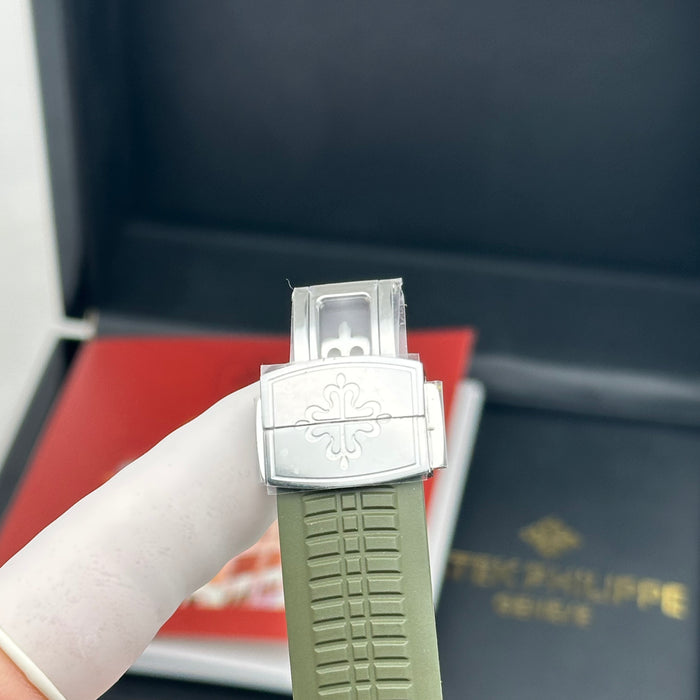 Patek Philippe Aquanaut 5168G “Khaki Green” – 42mm White Gold – Swiss Super Clone