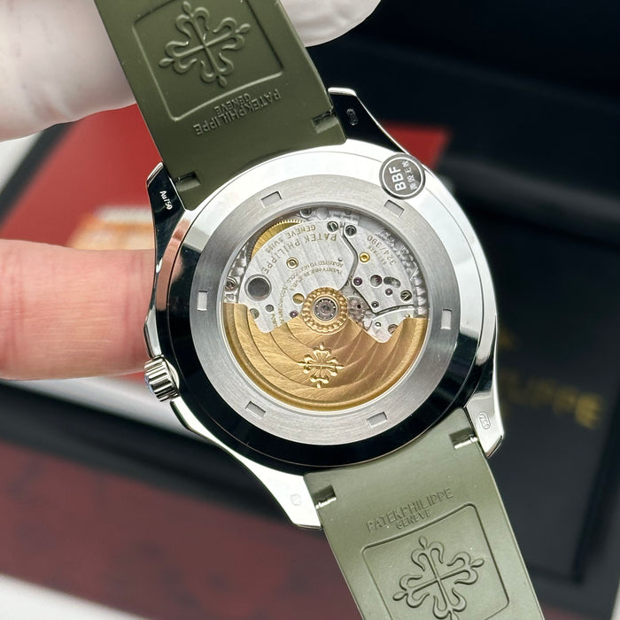 Patek Philippe Aquanaut 5168G “Khaki Green” – 42mm White Gold – Swiss Super Clone