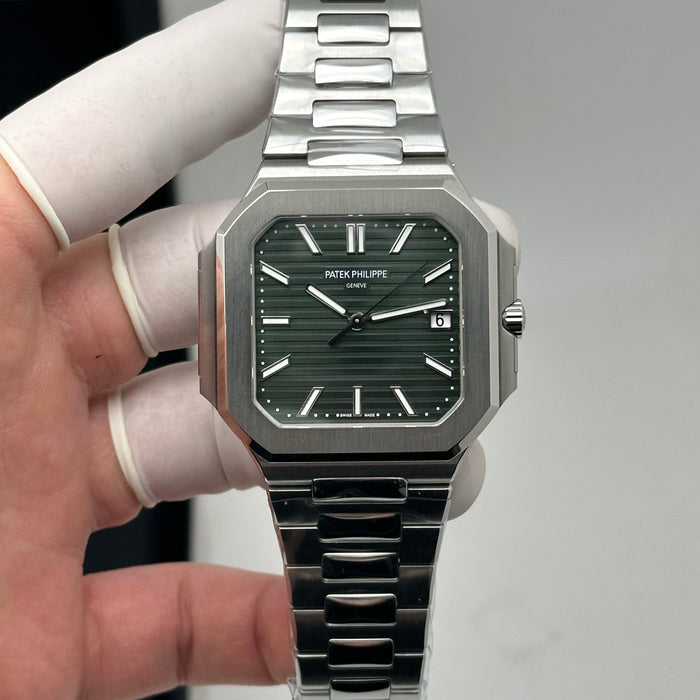 Patek Philippe Cubitus 5821/1A – Olive Green Dial – Stainless Steel – 45mm – Swiss Super Clone