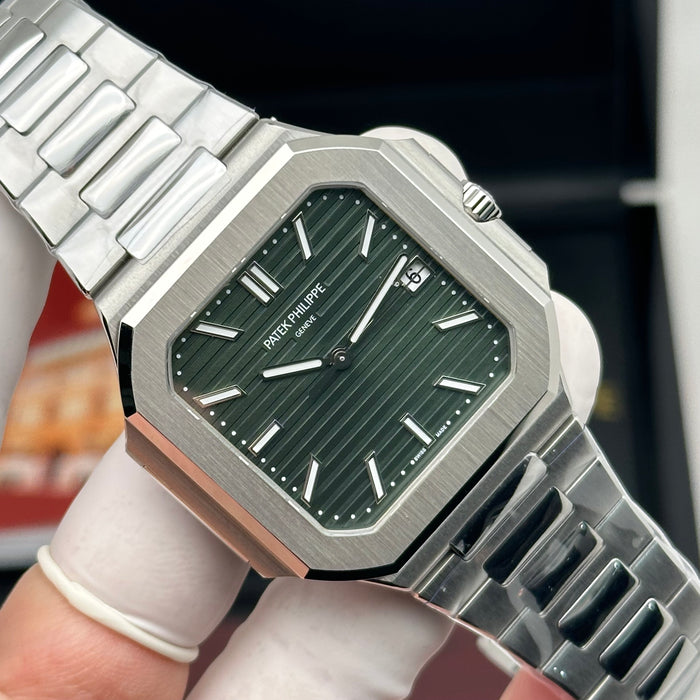 Patek Philippe Cubitus 5821/1A – Olive Green Dial – Stainless Steel – 45mm – Swiss Super Clone
