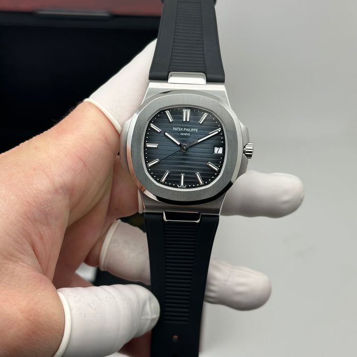 Patek Philippe Cubitus 5821A – Blue Dial – Rubber Strap – 45mm - Swiss Super Clone