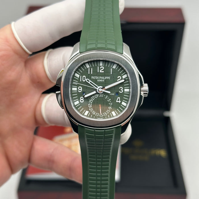 Patek Philippe Aquanaut Travel Time 5164A Green Dial – Swiss Super Clone