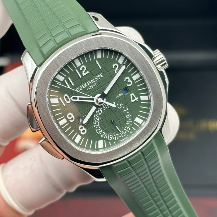 Patek Philippe Aquanaut Travel Time 5164A Green Dial – Swiss Super Clone