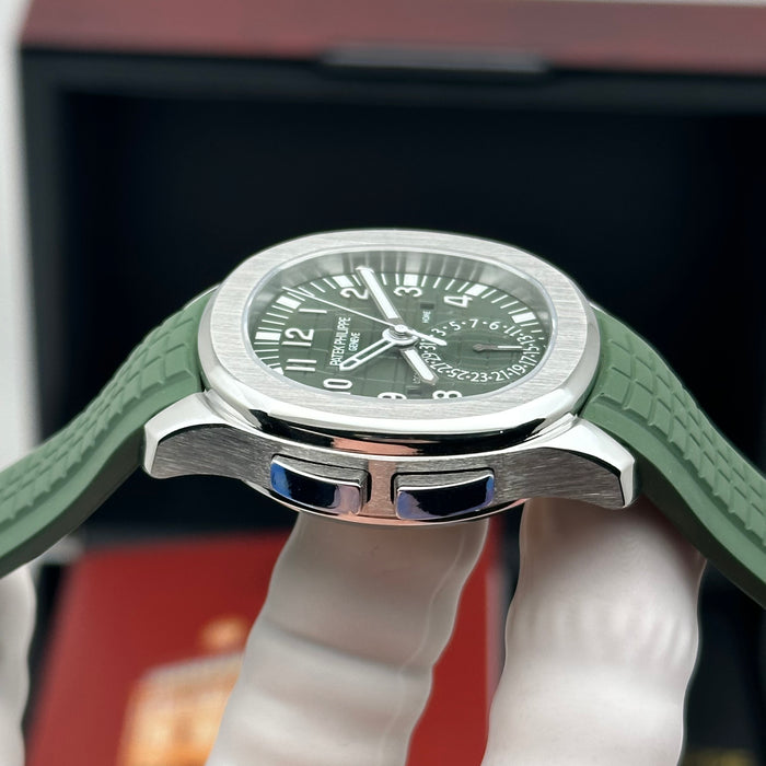 Patek Philippe Aquanaut Travel Time 5164A Green Dial – Swiss Super Clone